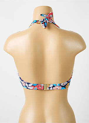 Haut de maillot de bain stretch haut soutien-gorge balconnet bleu CYELL femme
