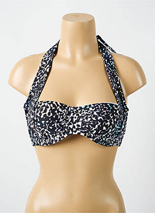 Haut de maillot de bain stretch haut soutien-gorge balconnet noir CYELL femme