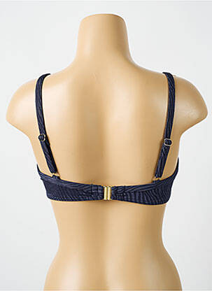 Haut de maillot de bain stretch haut soutien-gorge emboitant bleu CYELL femme