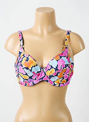 Haut de maillot de bain stretch haut soutien-gorge emboitant rose CYELL femme