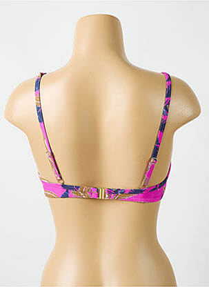 Haut de maillot de bain stretch haut soutien-gorge balconnet rose CYELL femme