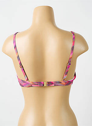 Haut de maillot de bain stretch haut soutien-gorge emboitant rose CYELL femme