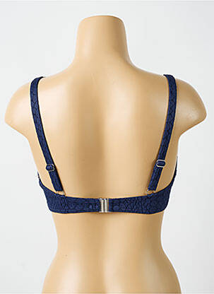 Haut de maillot de bain stretch haut soutien-gorge emboitant bleu CYELL femme