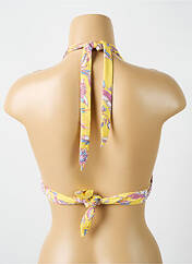 Haut de maillot de bain jaune CYELL pour femme seconde vue