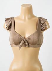 Haut de maillot de bain marron CYELL pour femme seconde vue
