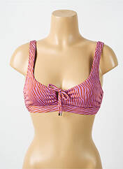 Haut de maillot de bain rose CYELL pour femme seconde vue