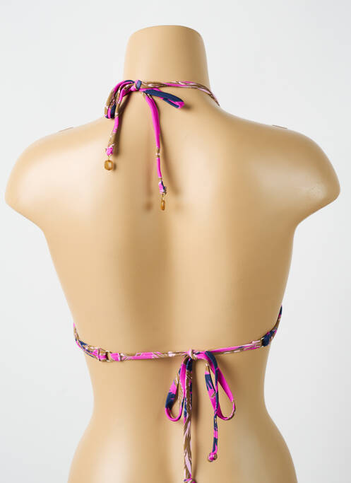 Haut de maillot de bain stretch haut soutien-gorge avec mousse de rembourrage amovible rose CYELL femme