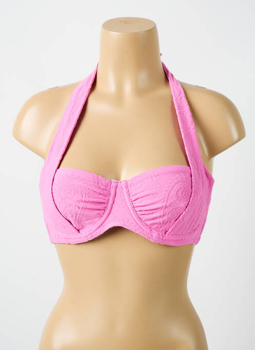 Haut de maillot de bain rose CYELL pour femme