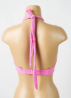 Haut de maillot de bain stretch haut soutien-gorge moulé rose CYELL femme