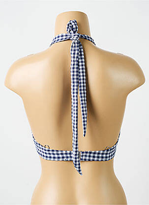 Haut de maillot de bain stretch haut soutien-gorge moulé bleu CYELL femme