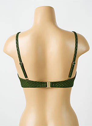 Haut de maillot de bain stretch haut soutien-gorge moulé vert CYELL femme