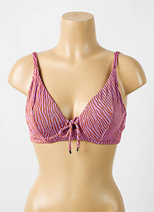 Haut de maillot de bain stretch haut soutien-gorge moulé rose CYELL femme