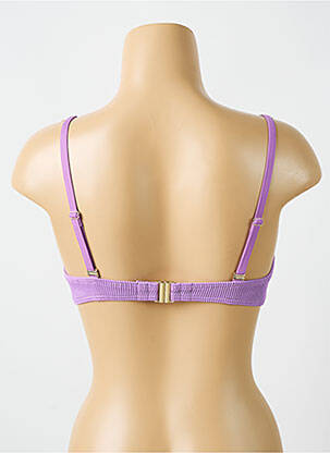 Haut de maillot de bain stretch haut soutien-gorge moulé violet CYELL femme