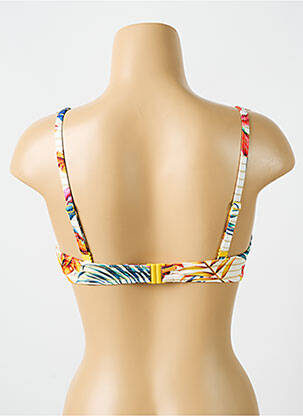 Haut de maillot de bain stretch haut soutien-gorge moulé jaune CYELL femme