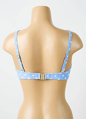 Haut de maillot de bain stretch haut soutien-gorge moulé bleu CYELL femme