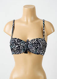 Haut de maillot de bain stretch haut soutien-gorge moulé noir CYELL femme