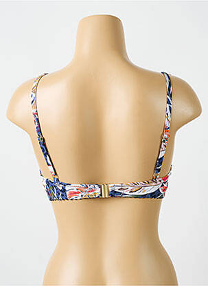 Haut de maillot de bain stretch haut soutien-gorge moulé bleu CYELL femme
