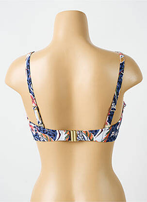 Haut de maillot de bain stretch haut soutien-gorge moulé bleu CYELL femme