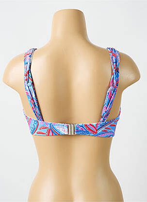 Haut de maillot de bain stretch haut soutien-gorge moulé bleu CYELL femme