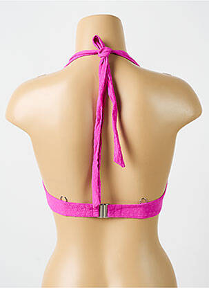Haut de maillot de bain stretch haut soutien-gorge moulé rose CYELL femme