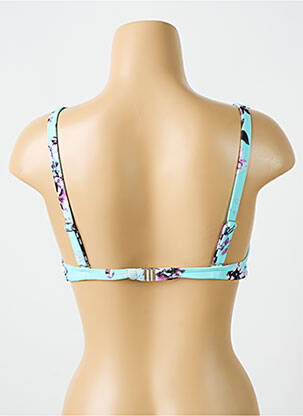 Haut de maillot de bain stretch haut soutien-gorge moulé bleu CYELL femme