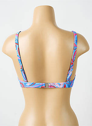 Haut de maillot de bain stretch haut soutien-gorge moulé bleu CYELL femme