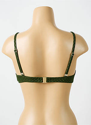Haut de maillot de bain stretch haut soutien-gorge moulé vert CYELL femme