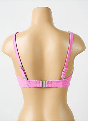 Haut de maillot de bain stretch haut soutien-gorge moulé rose CYELL femme