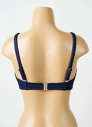 Haut de maillot de bain stretch haut soutien-gorge moulé bleu CYELL femme