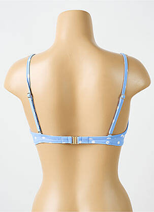 Haut de maillot de bain stretch haut soutien-gorge push-up bleu CYELL femme