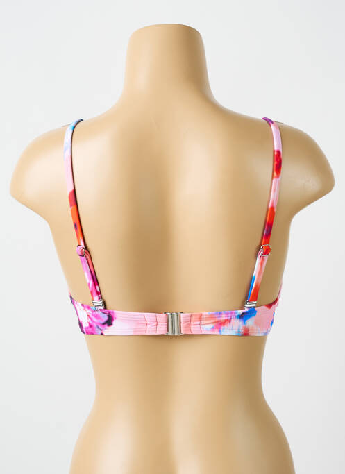 Haut de maillot de bain stretch haut soutien-gorge moulé rose CYELL femme