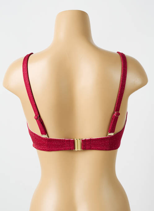 Haut de maillot de bain stretch haut soutien-gorge moulé rouge CYELL femme