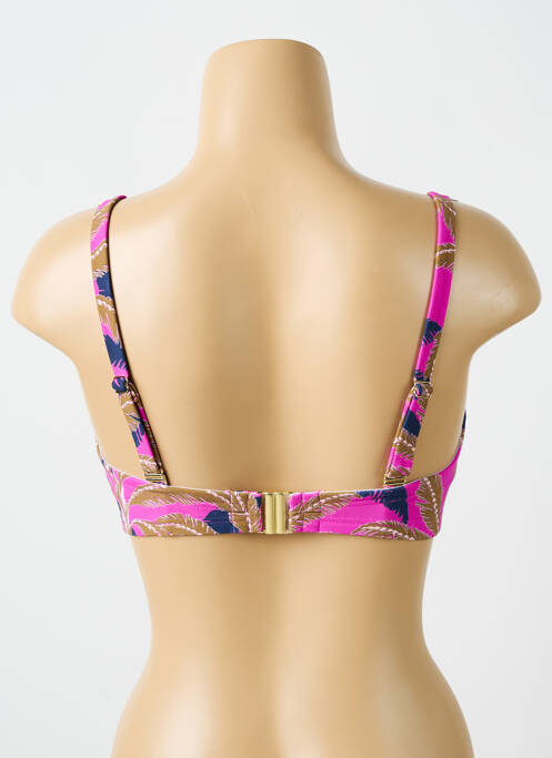 Haut de maillot de bain stretch haut soutien-gorge moulé rose CYELL femme