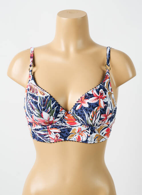 Haut de maillot de bain bleu CYELL pour femme