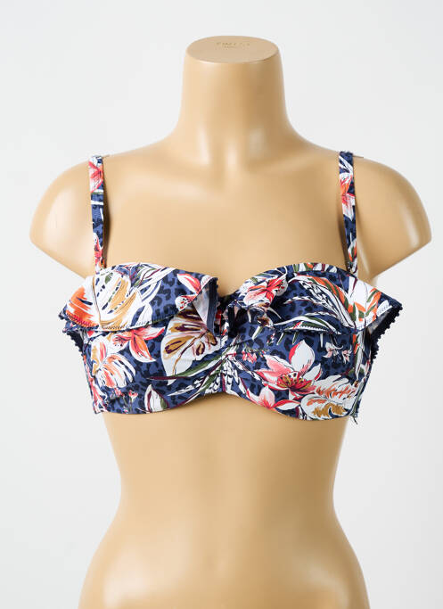 Haut de maillot de bain bleu CYELL pour femme