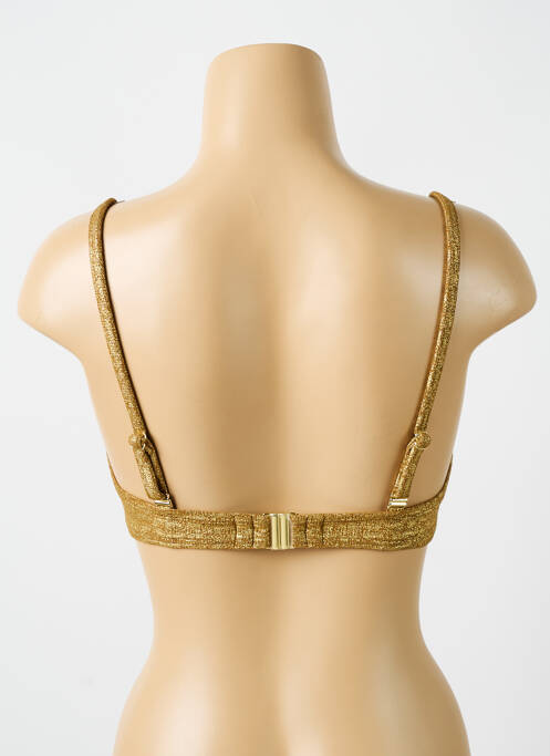 Haut de maillot de bain stretch haut soutien-gorge moulé or CYELL femme