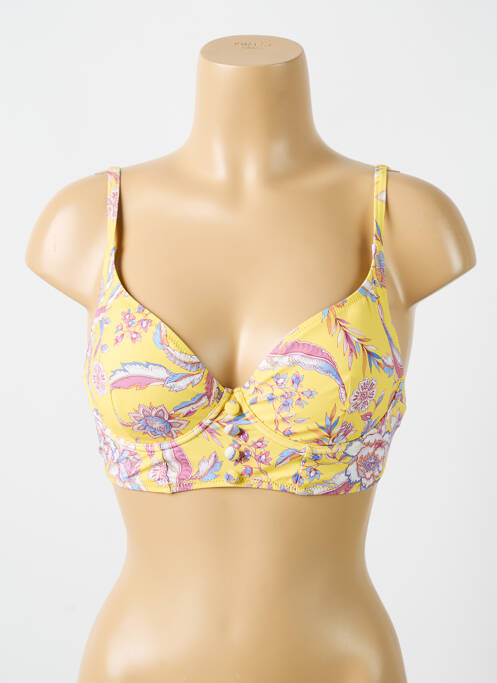 Haut de maillot de bain jaune CYELL pour femme