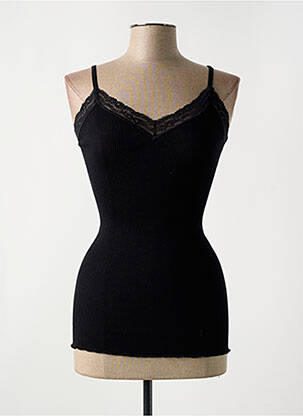 Top stretch fines bretelles noir VITTORIA B femme
