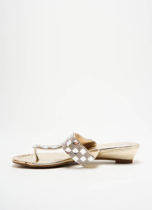 Tongs or KS pour femme