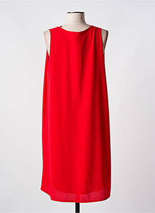 Robe mi-longue coupe fluide sans manche rouge ROMEO POUR JULIETTE femme