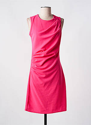 Robe mi-longue sans manche sans manche rose fonce ROMEO POUR JULIETTE femme