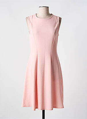 Robe mi-longue sans manche sans manche rose ROMEO POUR JULIETTE femme