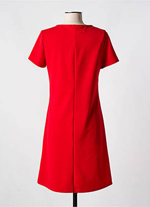 Robe mi-longue manches courtes manches courtes rouge ROMEO POUR JULIETTE femme