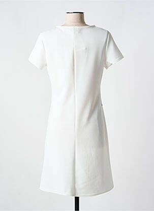 Robe mi-longue manches courtes manches courtes blanc ROMEO POUR JULIETTE femme