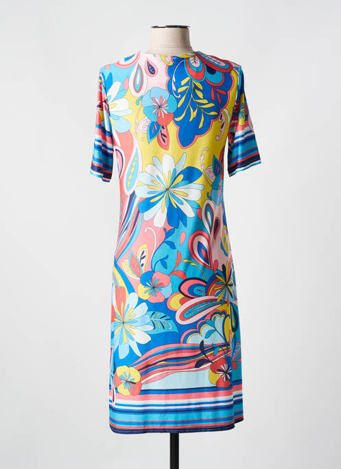 Robe mi-longue bleu ROMEO POUR JULIETTE pour femme