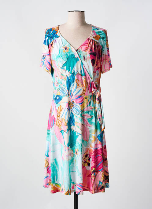 Robe mi-longue bleu ROMEO POUR JULIETTE pour femme