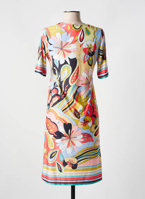 Robe mi-longue jaune ROMEO POUR JULIETTE pour femme