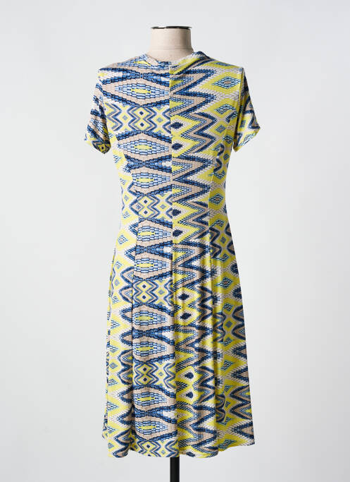 Robe mi-longue jaune ROMEO POUR JULIETTE pour femme