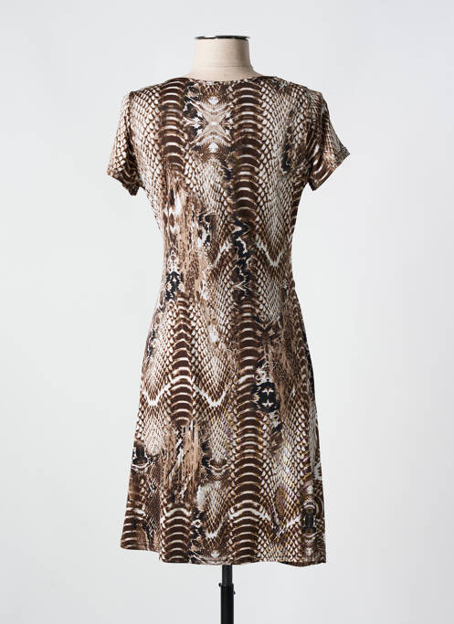 Robe mi-longue marron ROMEO POUR JULIETTE pour femme