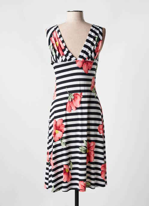 Robe mi-longue noir ROMEO POUR JULIETTE pour femme